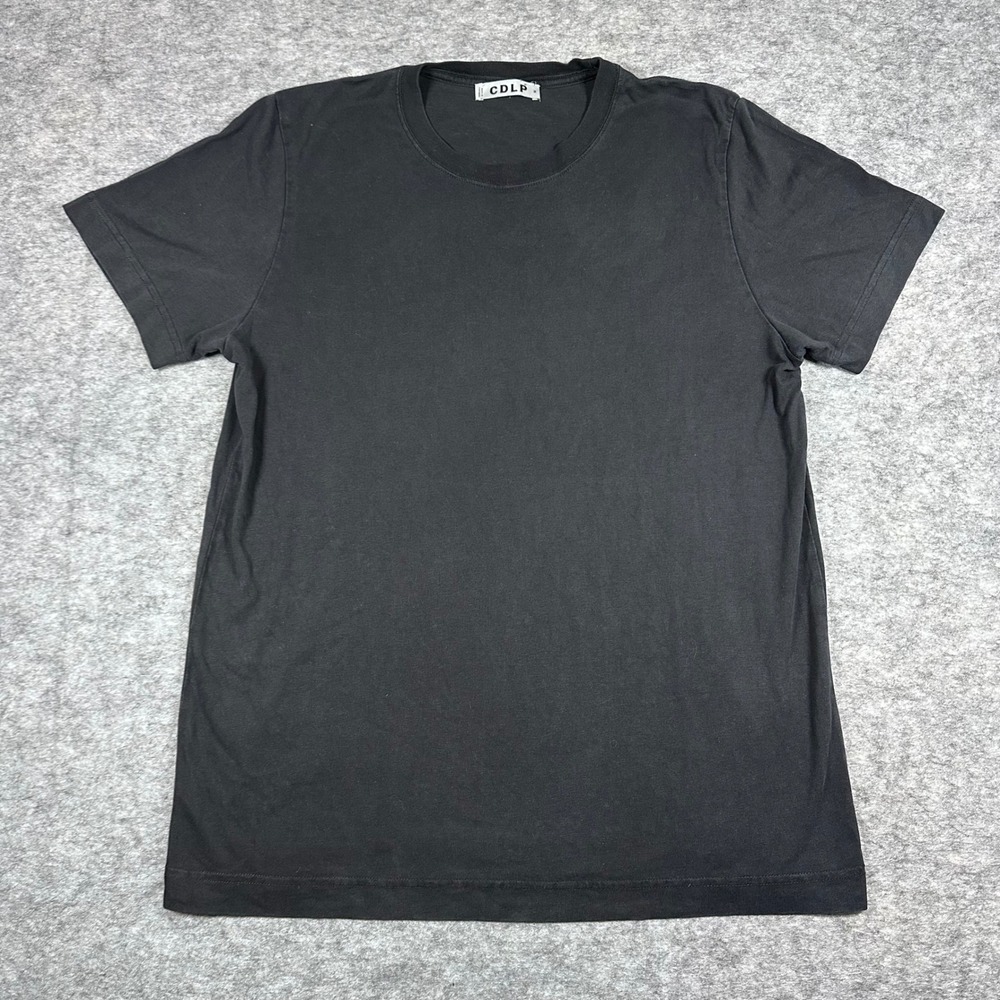 CDLP Crew Neck T-Shirt Mens Medium Black Lyocell Pima Cotton Blend Tee